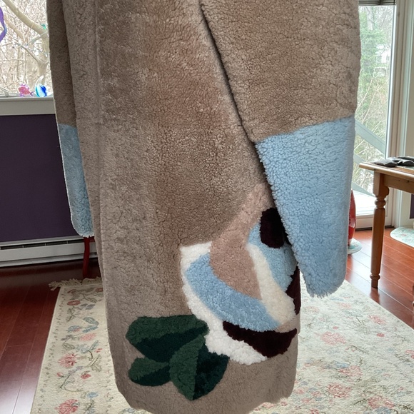 Sandro shearling coat - Picture 2 of 6